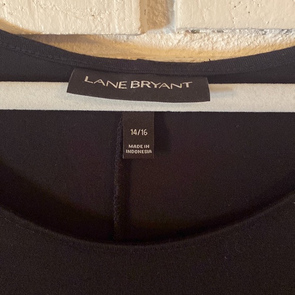 Lane Bryant black dress ruffle sleeves 14/16 - Picture 2 of 5